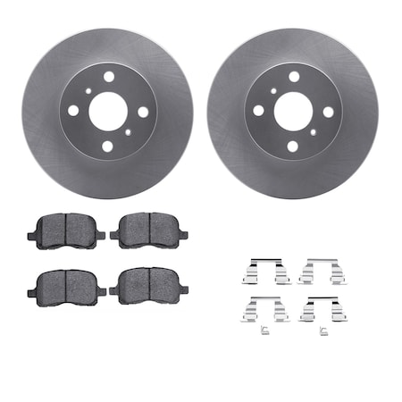 4312-76027, Geospec Rotors With 3000 Series Ceramic Brake Pads Includes Hardware,  Silver